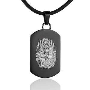 Fingerprint pendant – Dog Tag