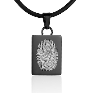 Fingerprint pendant – Rectangle
