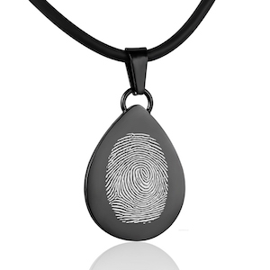 Fingerprint pendant – Teardrop