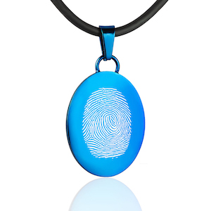 Fingerprint pendant – Oval