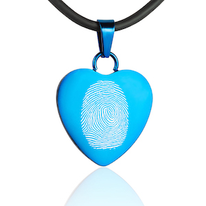 Fingerprint pendant – Heart