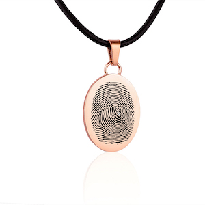 Fingerprint pendant – Oval